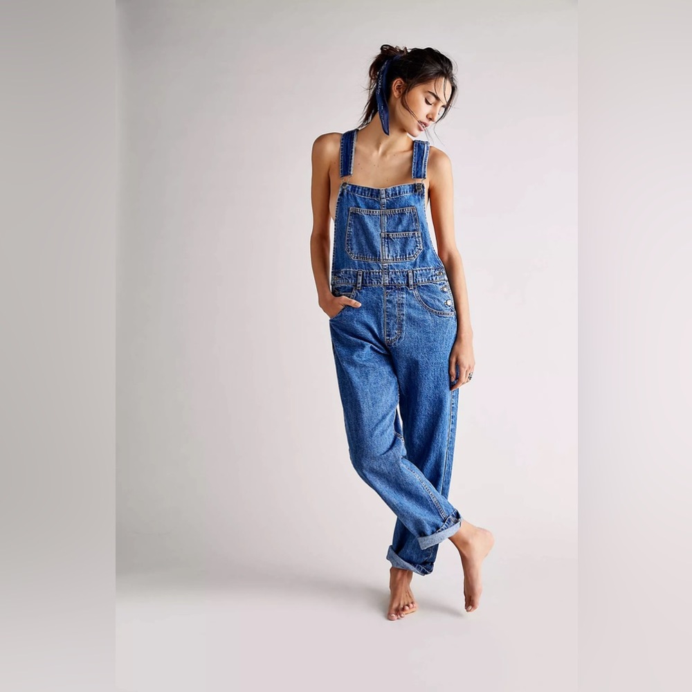 Free People We The Free Ziggy Overalls size S Small